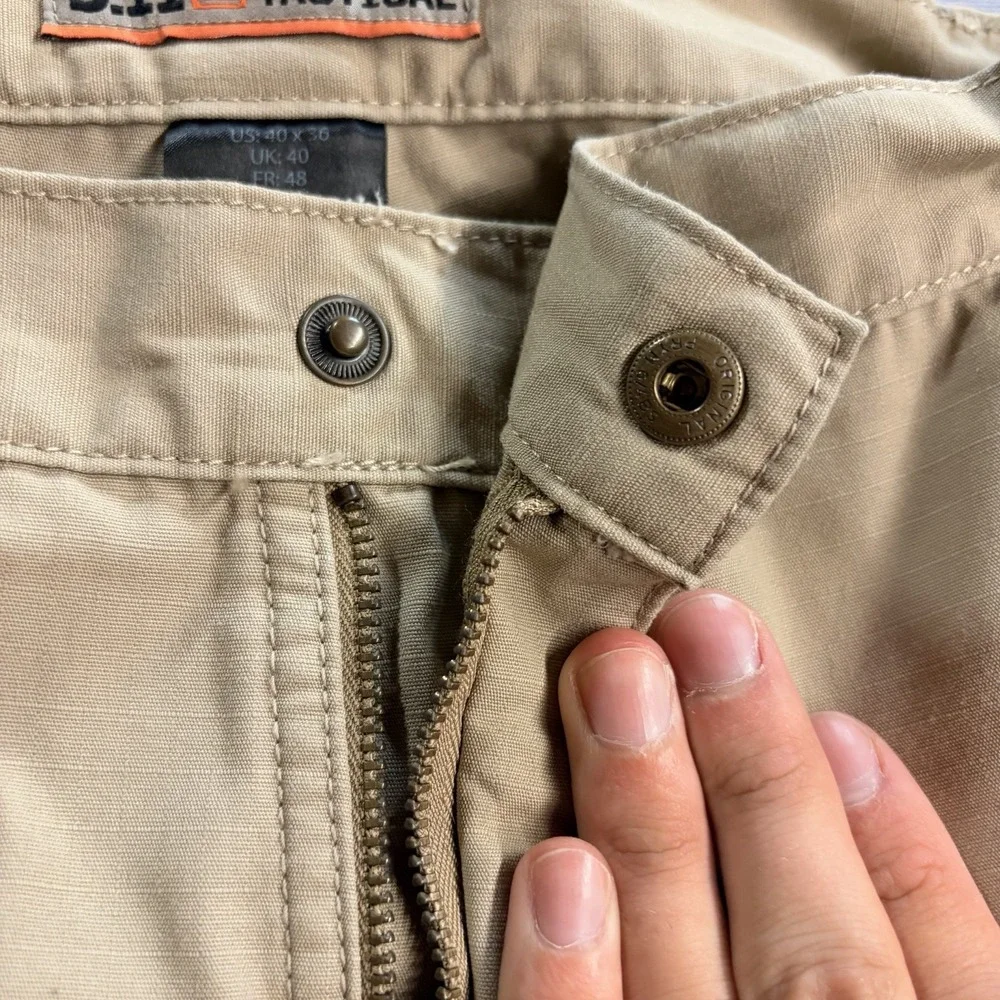 5.11 Tactical Taclite Pro Men's 40x36 Khaki Ripstop Cargo Pants 74273